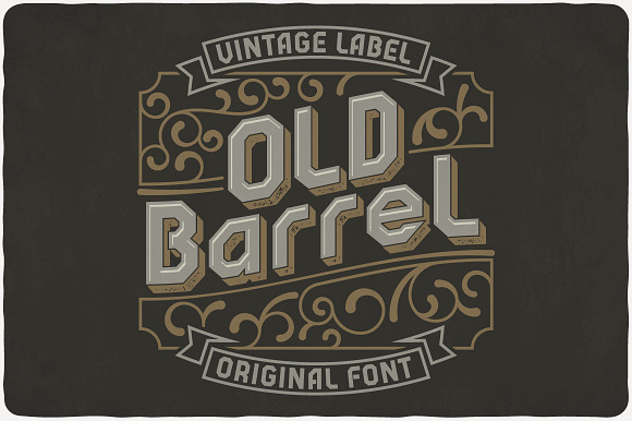 Old Barrel typeface preview 7