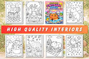Chubby Capybara Coloring Pages, an Animal Illustration by Neon Studio (Thumbnail 2 of 3)