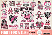 Fight for a Cure, Breast Cancer, a Graphic by GlitterCraft (Thumbnail 1 of 41)