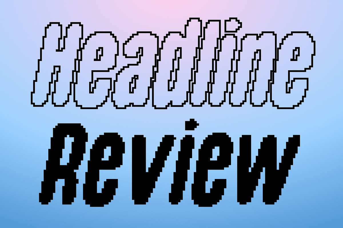 Godger Rounded Pixel, a Sans Serif Font by Craft Supply Co. (Photo 5 of 8)
