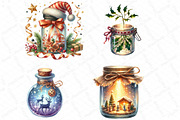 Christmas Magic Jars Clipart, an Illustration by DreamPrint404 (Thumbnail 4 of 4)