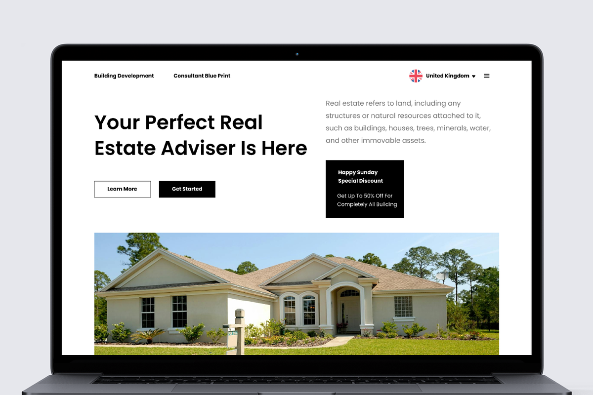 Bohofood- Real Estate Landing Page, a Landing Page Template by Annora Studio (Photo 2 of 5)