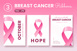 Breast Cancer | Awareness Month Set, a Background Graphic by wowomnom