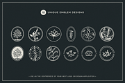Floral Logo Graphics Bundle, a Decorative Illustration by Kin Design (Thumbnail 6 of 11)