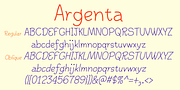 Argenta, a Handwritten Font by Ingrimayne Type (Thumbnail 6 of 8)