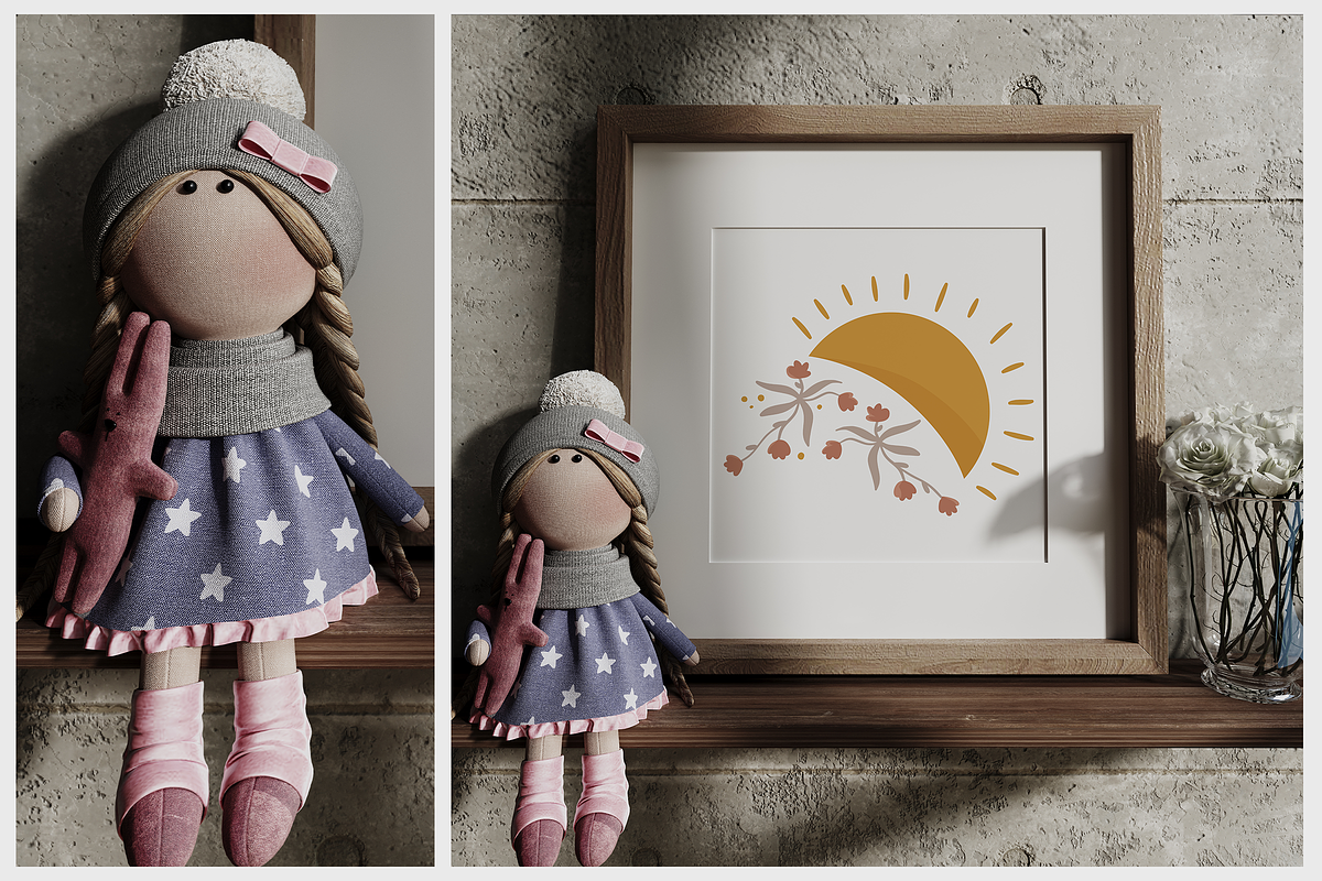 Modern Baby Room | 9 Frame Mockups, a Print Template by Creative Studio HZ (Photo 5 of 9)