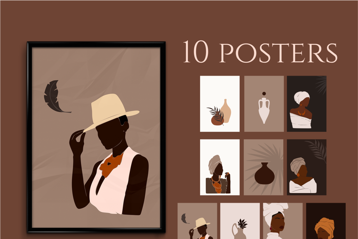 Collection of abstract women, black, a Work Illustration by Yana_mide (Photo 4 of 7)