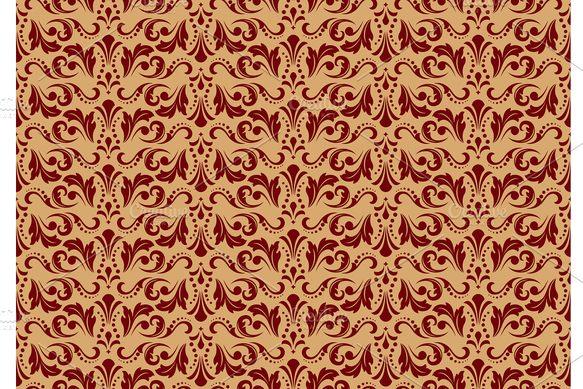 Flower geometric pattern. Seamless, a Decorative Illustration by RODINA (Photo 1 of 3)