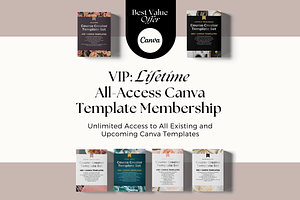 LIFETIME All Access Canva Templates