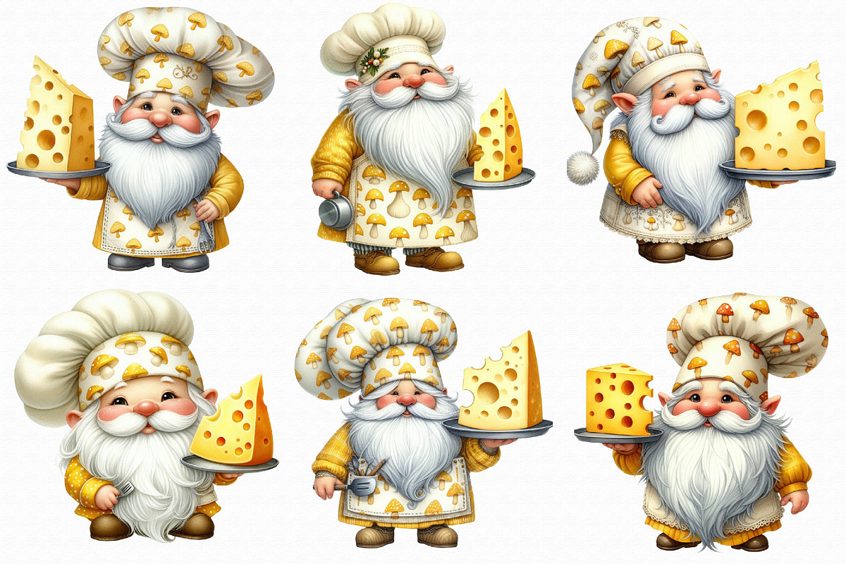 Chef Gnome Clipart, an Illustration by Libby Wishes (Photo 8 of 9)