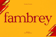 Fambrey - Modern Serif Typeface, a Serif Font by Font Kingdom (Thumbnail 1 of 6)