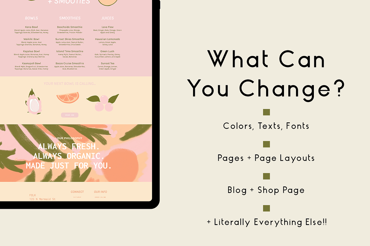 ShowIt Website Template for Cafe, a Websites & App Template by Scribble Society (Photo 6 of 8)
