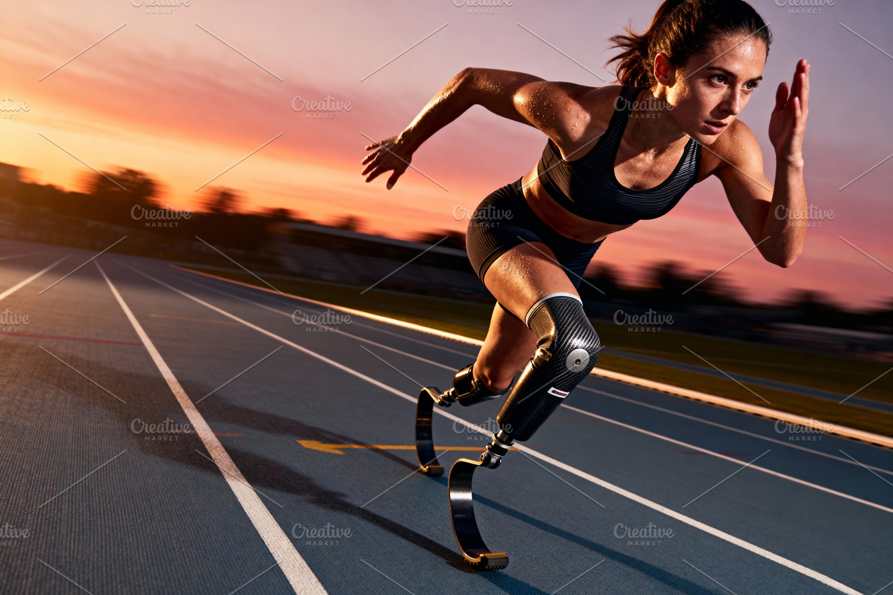 Dynamic Para-Athlete Sprinting, a Sports & Recreation Photo by Virgo Studio