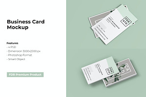 Business Card Mockup, a Business Card Template by FDR Studio
