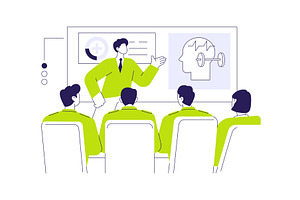 Mental resilience training abstract, a Healthcare Illustration by Visual Generation