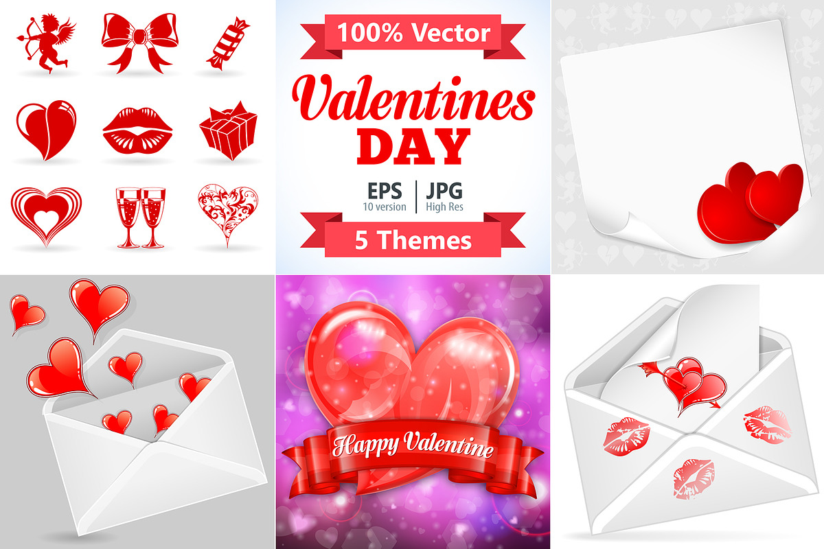 Happy Valentines Day, a Decorative Illustration by TAlex (Photo 1 of 6)