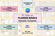 The Ultimate ADHD Planner Bundle, a Marketing Template by Adalin Shop (Thumbnail 1 of 8)