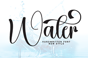 Water | Script Font, a Handwritten Font by Scratchones (Thumbnail 1 of 9)