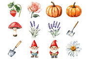 Cute Garden Clipart, an Illustration by Design Market (Thumbnail 2 of 3)