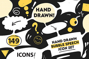 Speech Bubble Icon Set, a Graphic by AlexMstudio