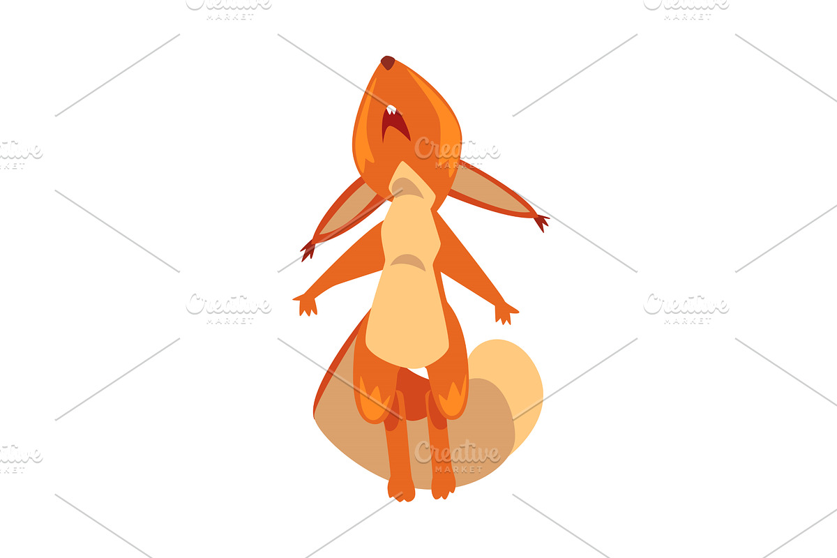 Cute Funny Squirrel, Standing, an Animal Illustration by TopVectors