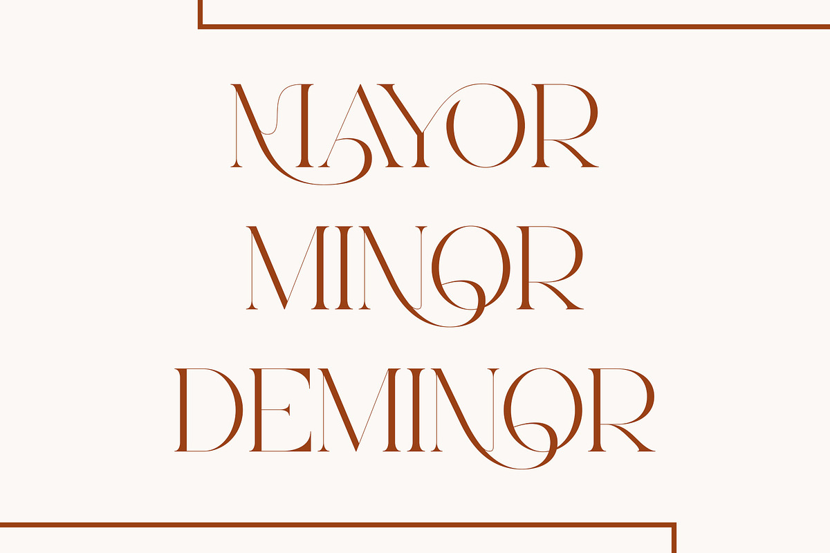 Mayor - Stylish Serif Font, a Serif Font by Aqeel_Art (Photo 7 of 12)