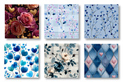 Watercolor Valentine’s Day Patterns, a Pattern Graphic by Canvas Craft (Thumbnail 2 of 4)