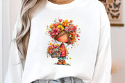 Whimsical girl and flower spring PNG, an Illustration by SinaCreation (Thumbnail 3 of 11)