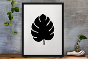 Tropical Leaves Silhouette SVG, a Decorative Illustration by newminddesign (Thumbnail 3 of 3)