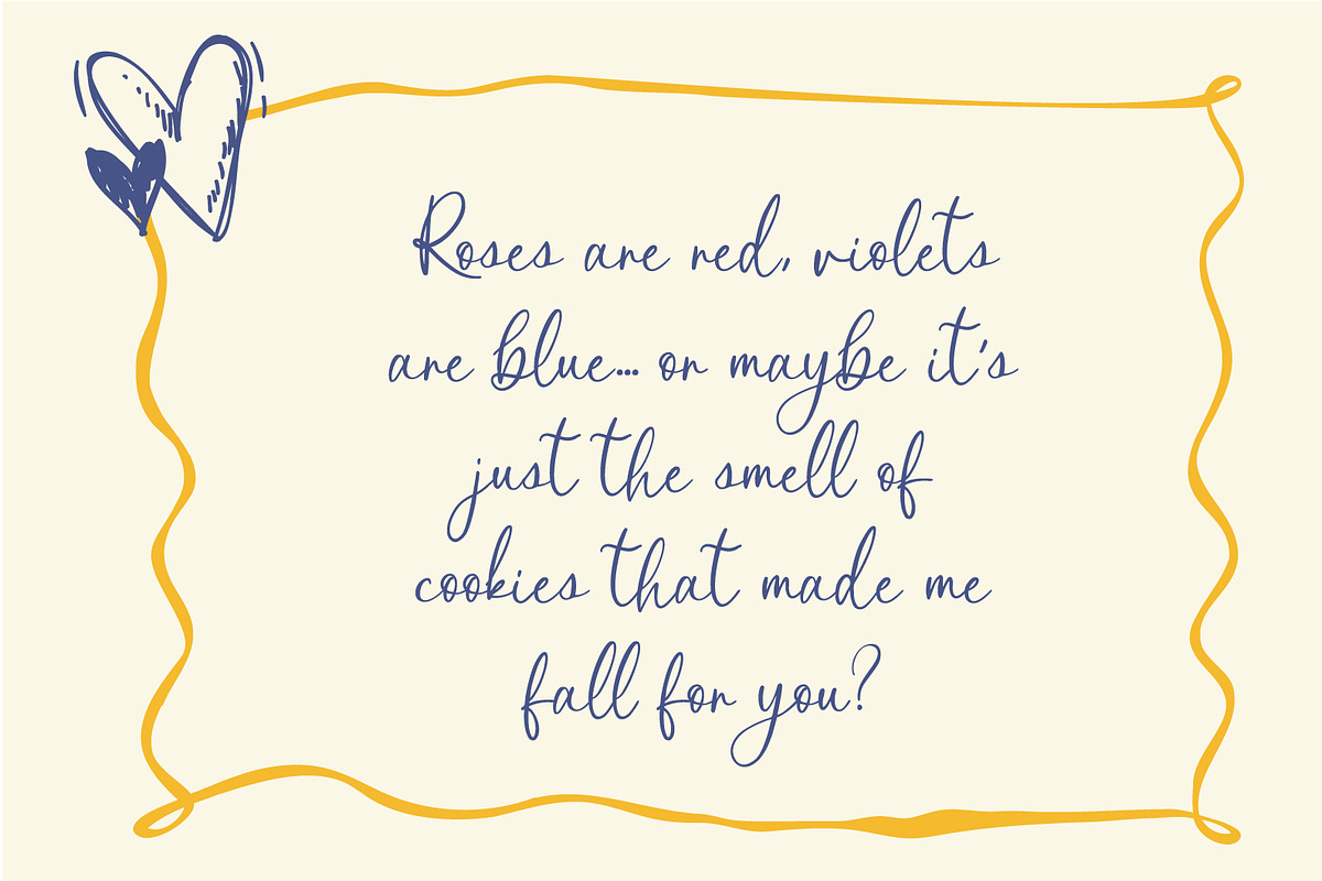 Bonjour Amour — A Whimsical Font, a Handwritten Font by Prestige Artsy Studio (Photo 3 of 8)