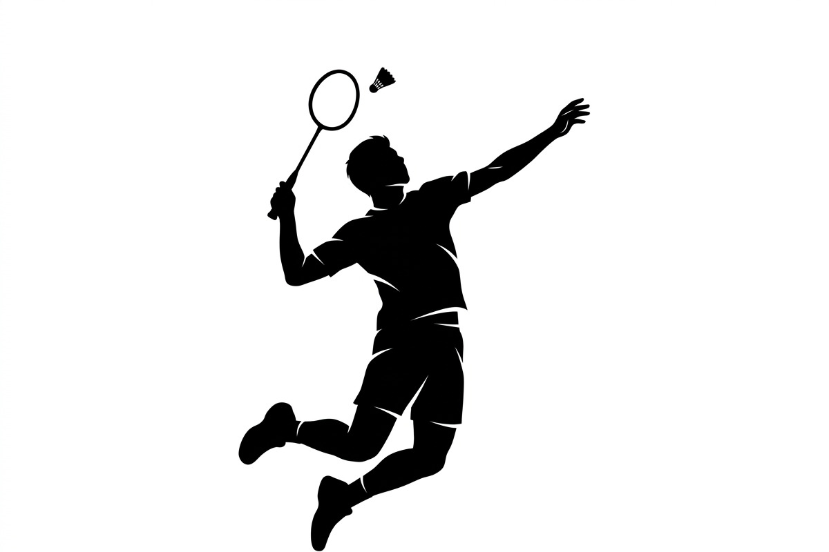 60 Badminton Player Smash Silhouette, a Person Illustration by Amazin_art (Photo 12 of 37)