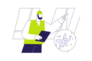 Mold inspection abstract concept, a Finance Illustration by Visual Generation