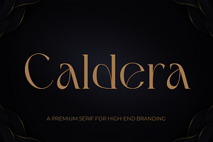 Caldera – Luxury & Elegant Serif