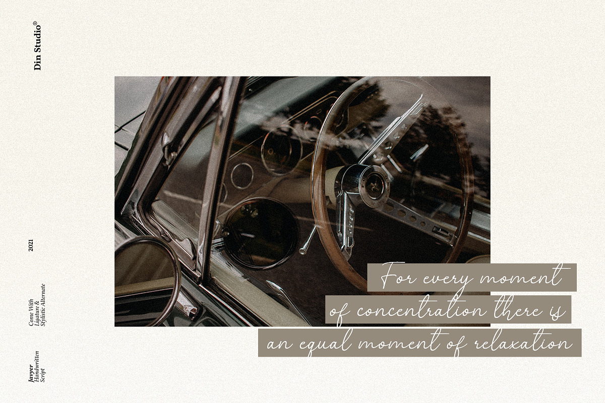 Javyer, a Script Font by din-studio.com (Photo 2 of 10)