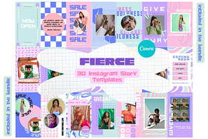 Fierce Instagram Templates Bundle