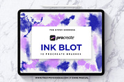 Procreate Ink Blot Brushes Vol 1, a Brush Add-On by The Gypsy Goddess (Thumbnail 1 of 7)
