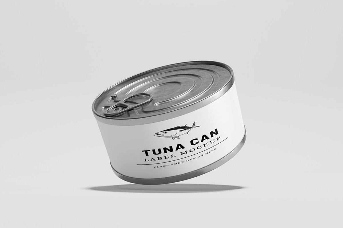 Tuna Can Packaging Mockup, a Packaging Mockup by AndikaGraphic (Photo 5 of 5)