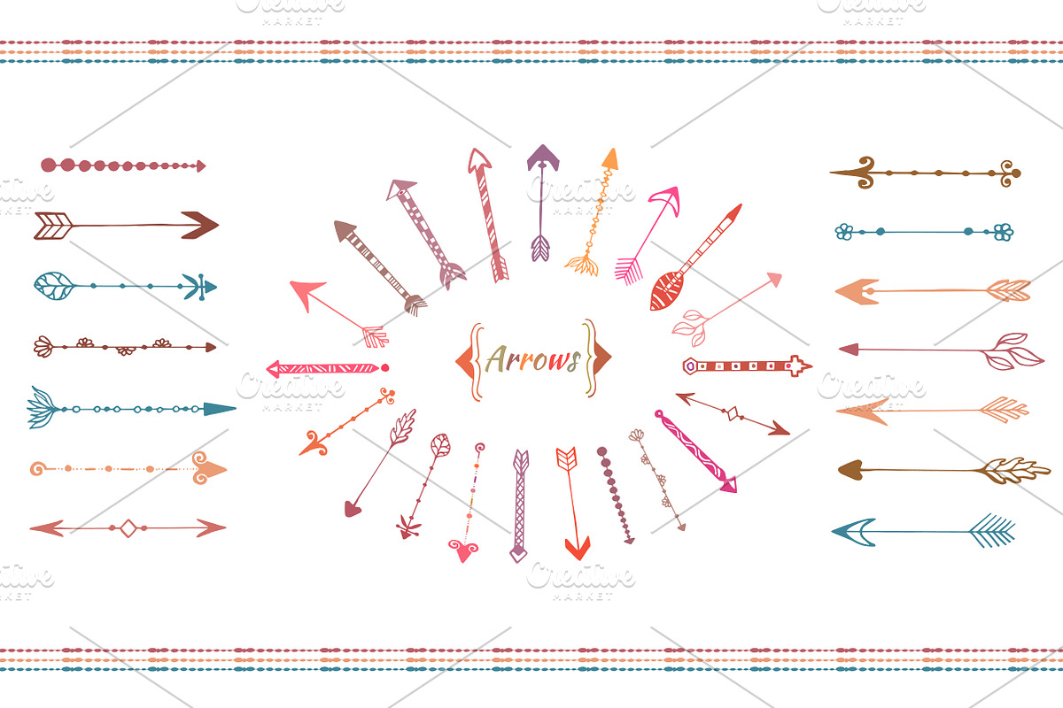 Unique arrows vector pack, a Texture Illustration by inkionia♥ (Photo 3 of 4)