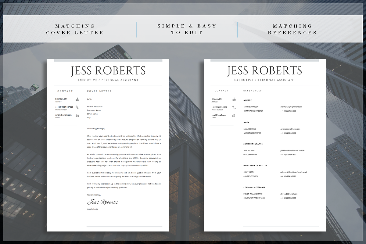 Professional CV Template | Resume, a Resume Template by introDuice - CV / Resumes (Photo 4 of 6)