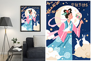 Mid-Autumn Festival cards or posters, an Illustration by Good Studio (Thumbnail 2 of 5)
