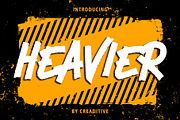 Heavier | Bold Brush Typeface, a Handwritten Font by Creaditive Design (Thumbnail 1 of 10)