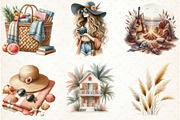Watercolor Summer Clipart, an Illustration by Libby Wishes (Thumbnail 4 of 5)