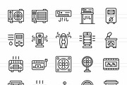 Climatic Equipment Line Icons, an Icon by IconBunny (Thumbnail 2 of 2)