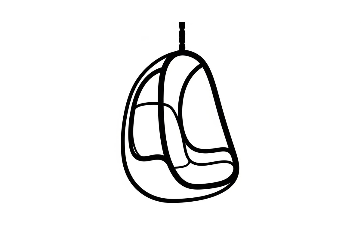 Hanging Egg Chair Silhouette Bundle, an Illustration by Designer_Momina (Photo 46 of 51)