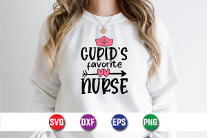 Cupid's Favorite Nurse SVG