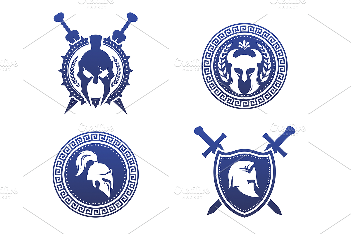 Round with warrior helmet inside, an Object Graphic by ProArt