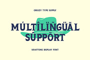 KRAFTONS - Vintage Handdrawn Display, a Serif Font by Cruizy & Co (Thumbnail 9 of 11)
