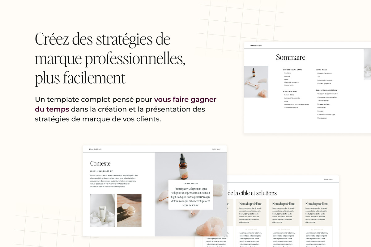 Template Stratégie de Marque, a Branding & Logo Template by MargauxQuercy (Photo 2 of 9)