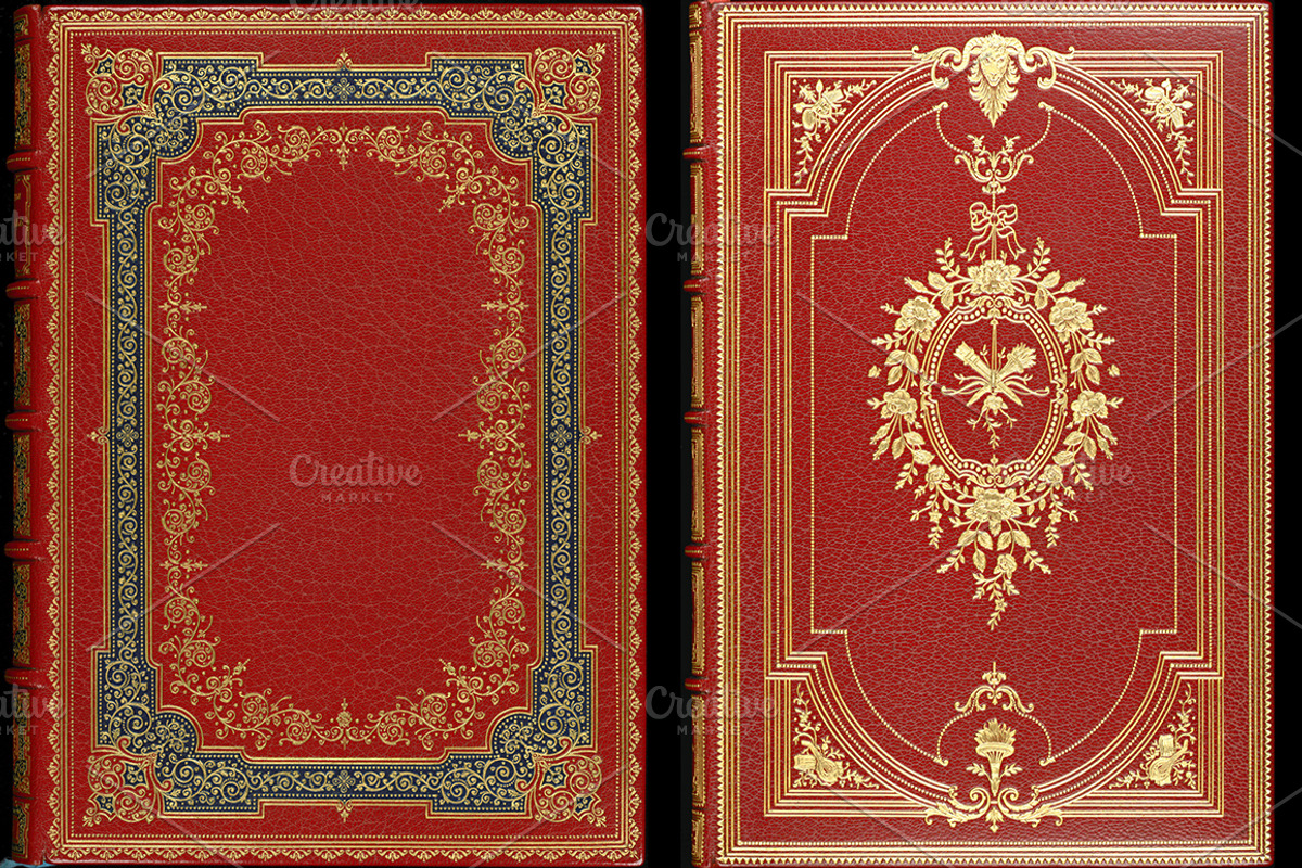 Antique Book Covers, a Texture Graphic by Blue Line Design (Photo 12 of 24)