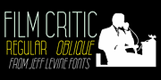 Film Critic JNL, a Sans Serif Font by Jeff Levine Fonts (Thumbnail 1 of 5)